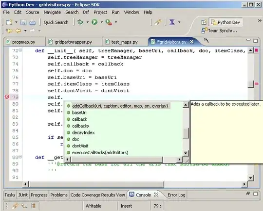 Command line screenshot