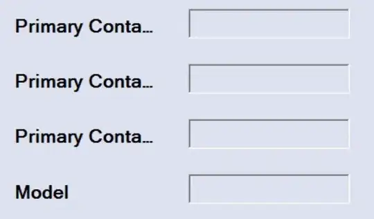Screenshot of Application