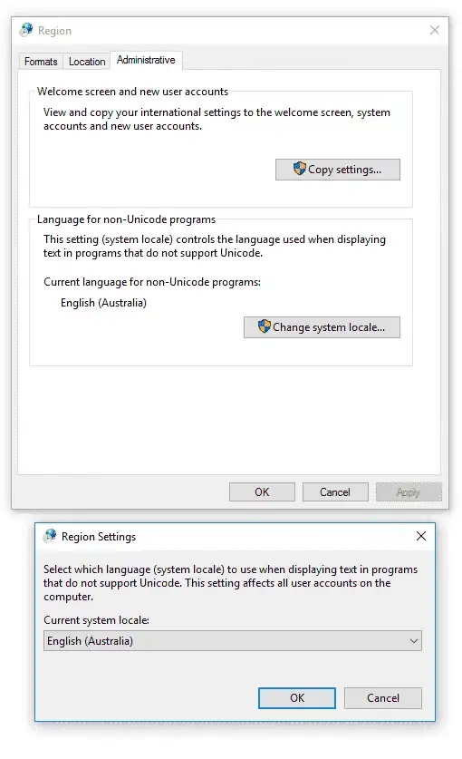 Change System Locale