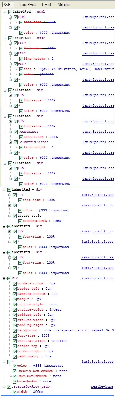 Rotated Headers not aligned