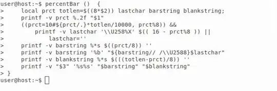 Last animation percentBar animation