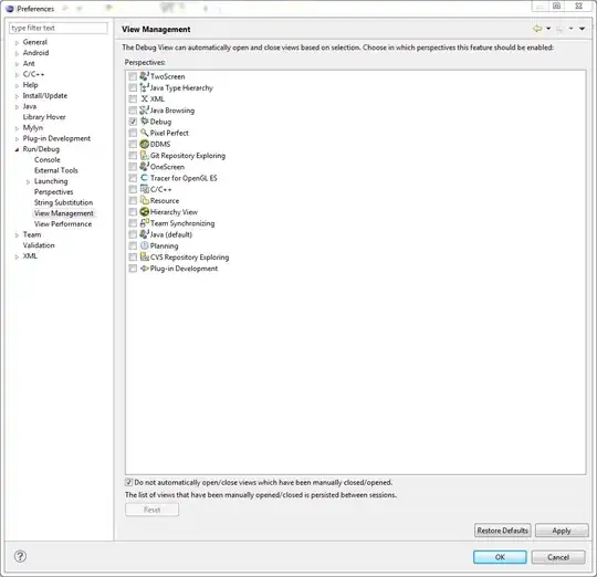 Mobile data usage setting page