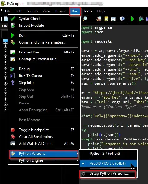 Select python selector option