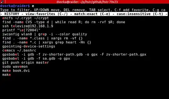 This is my state before shuffling