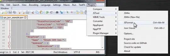 Configuration of the task in WebStorm