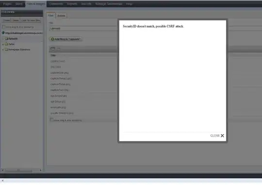 My code after the change