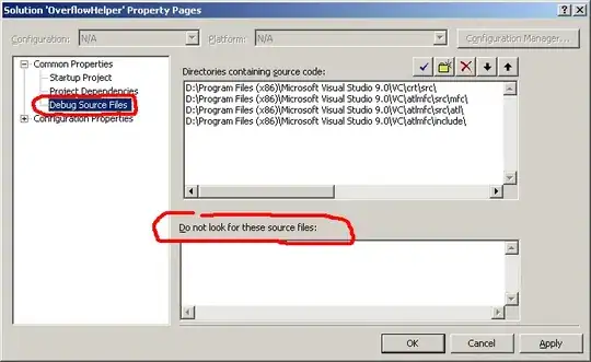 Screenshot of the solution property pages in Visual Studio solution