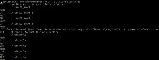 Screenshot of the result