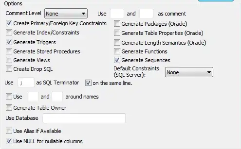 A simple database schema