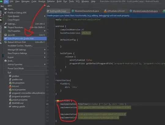 Sync Project with Gradle Files