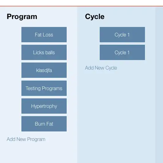 screen shot showing problem