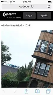 ios9 Mobile Safari window.innerWidth