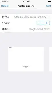 Landscape print preview