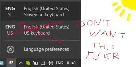 Unwanted keyboard layout that Windows keeps adding
