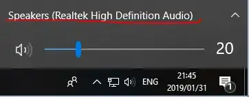 Windows 10 Volume Slider and Drop Down/Up menu