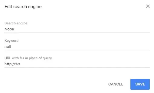 Omnibox Custom Search Example